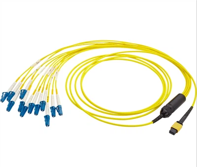 OFNR, Alacsony beillesztési veszteség, 3,5 mm-es MPO dugós kábel átmérője 12 LC duplex 24 szálas OS2 9/125 egymódusú